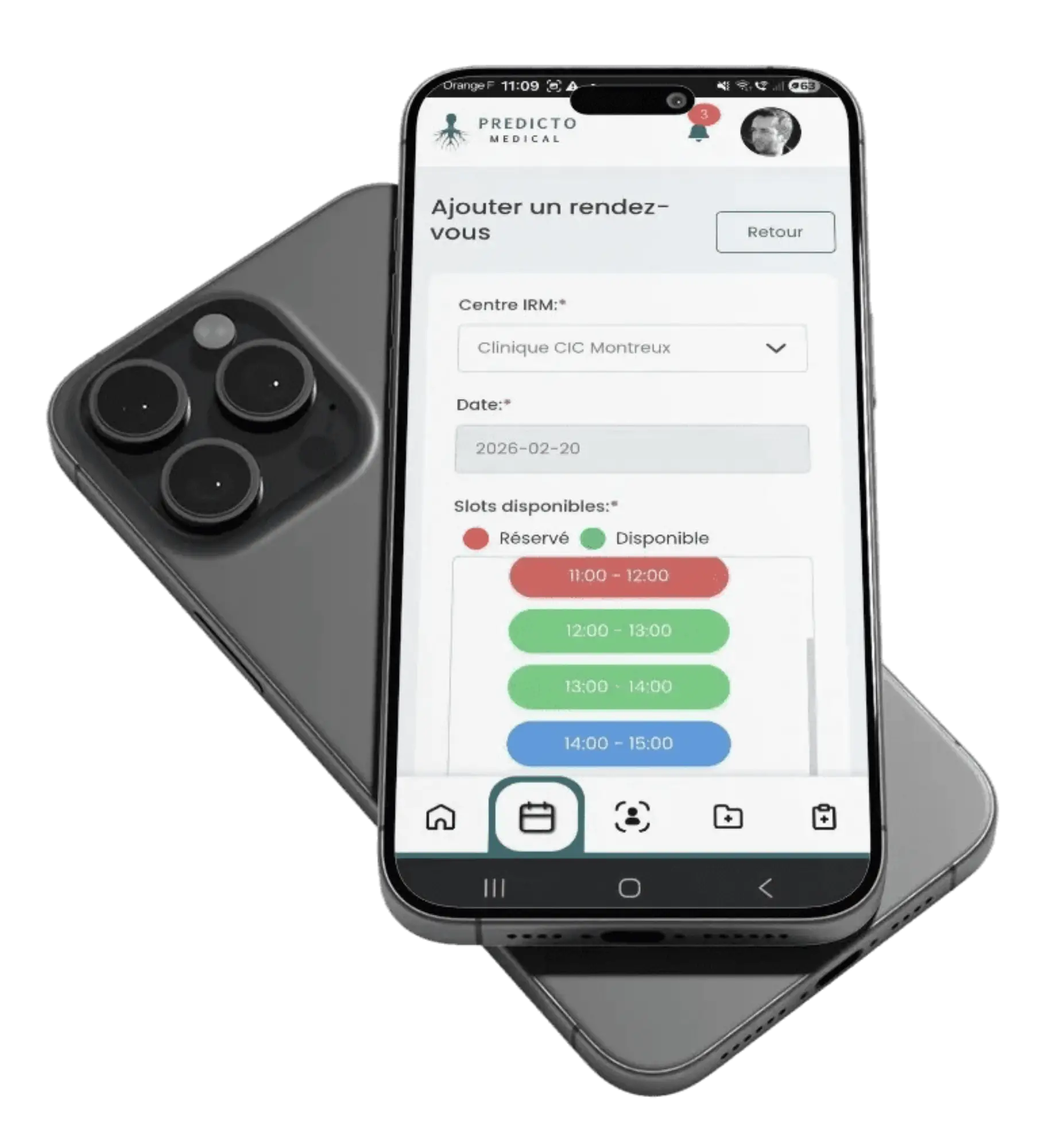 Schéma du parcours patient Predicto Medical - De l'examen aux résultats digitaux